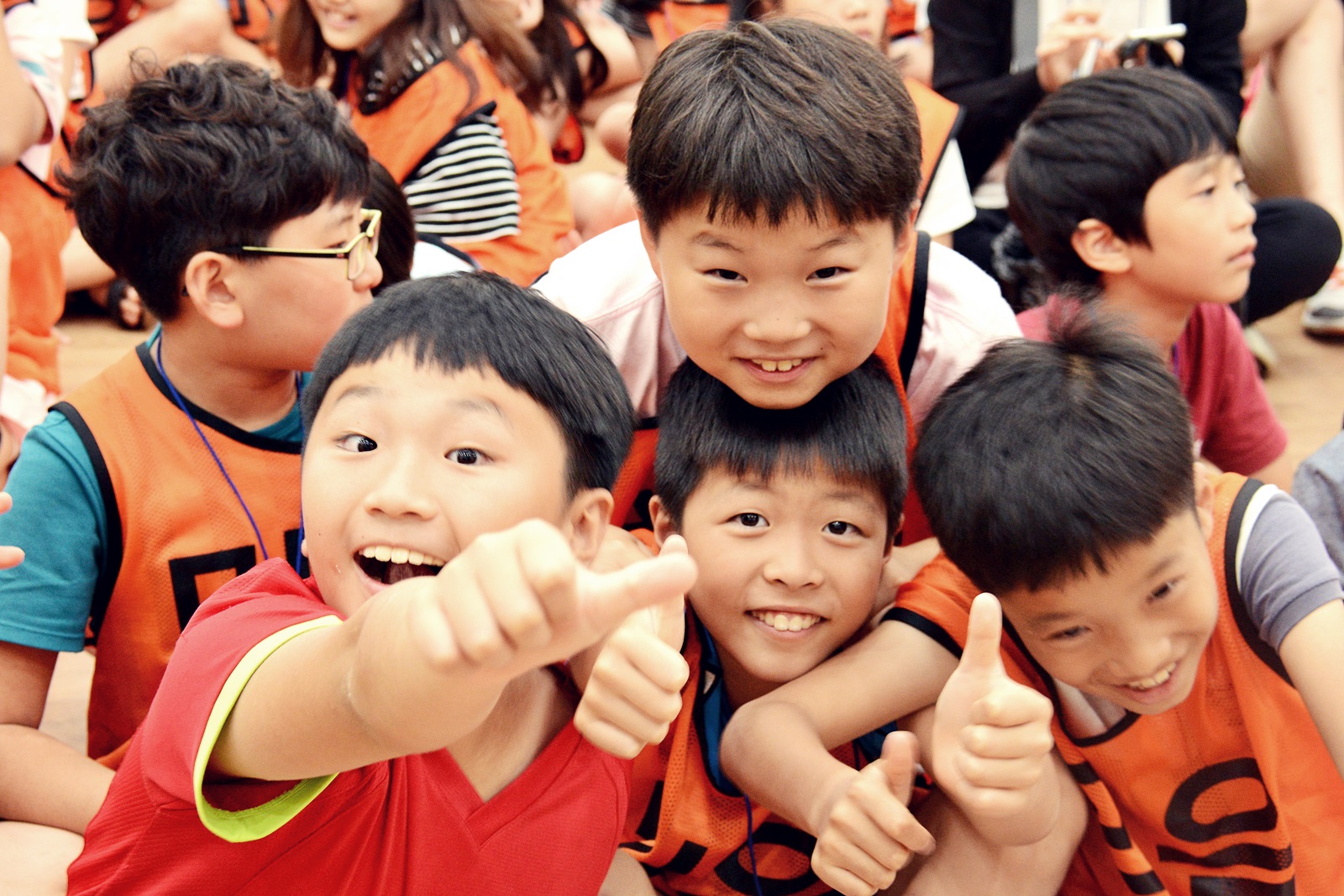 ▲ 지난해 8월 열린 전주연 주최 제12회 전국어린이영성캠프에 참가한 어린이들이 즐거워하고 있다.